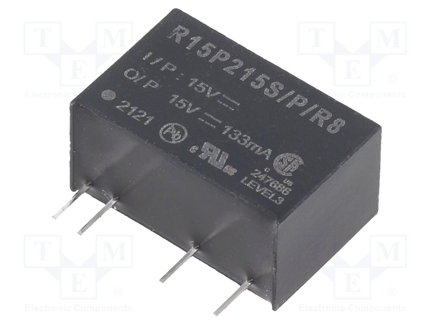 RECOM R15P215S/P/R8 DC/DC-muunnin 2W
