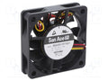 SANYO DENKI 9GA0612P7G01 Aksiaalituuletin 12VDC