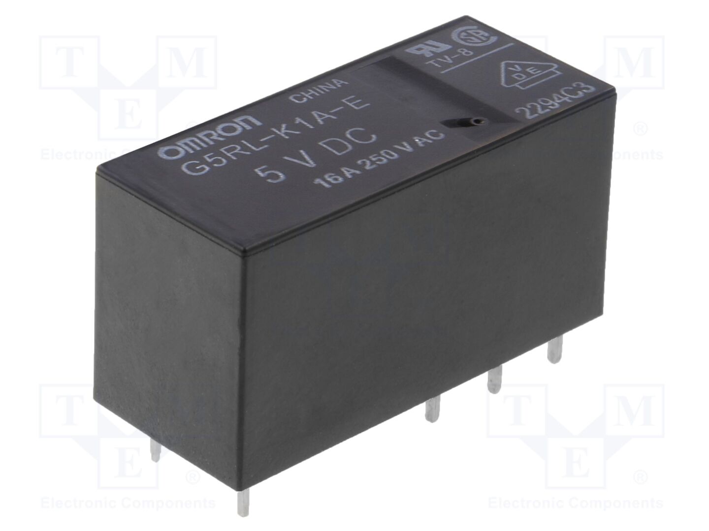OMRON Electronic Components G5RL-K1A-E-5DC Sähkömagneettinen rele 5VDC