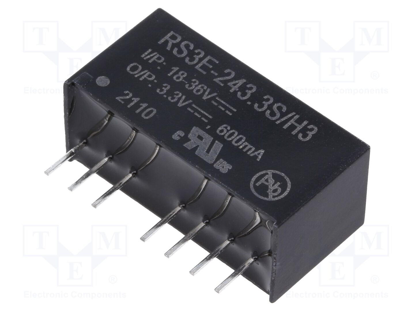 RECOM RS3E-243.3S/H3 DC/DC-muunnin 3W, 3.3VDC