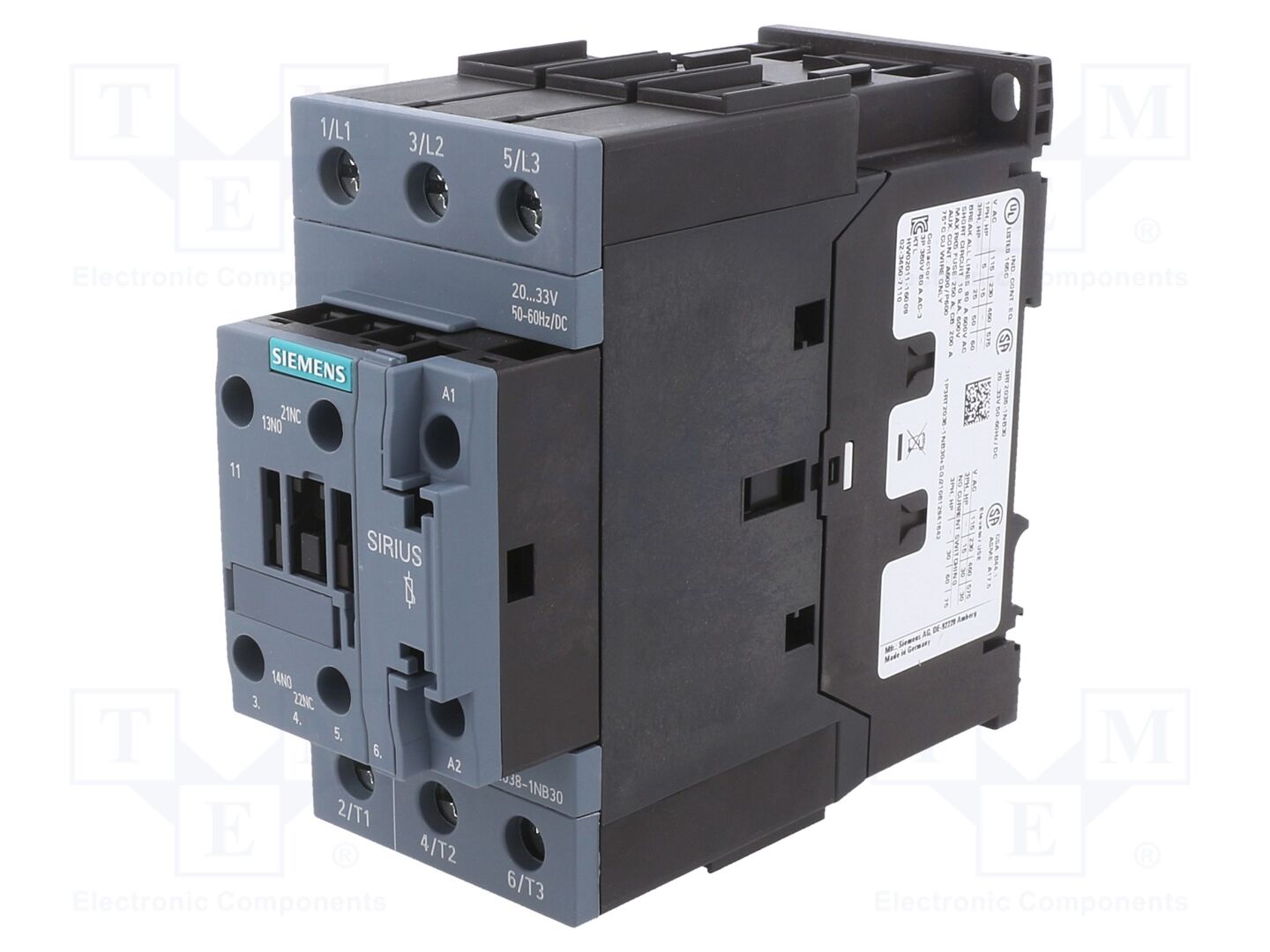 SIEMENS 3RT2038-1NB30 Kontaktori 80A