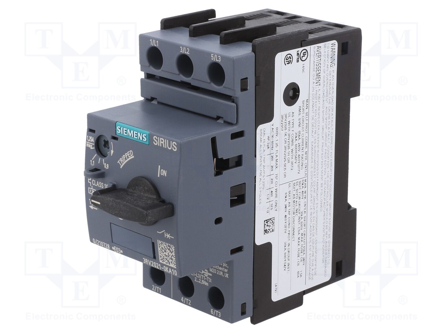 SIEMENS 3RV2021-0KA10 Moottorinsuojakatkaisija 0.37kW