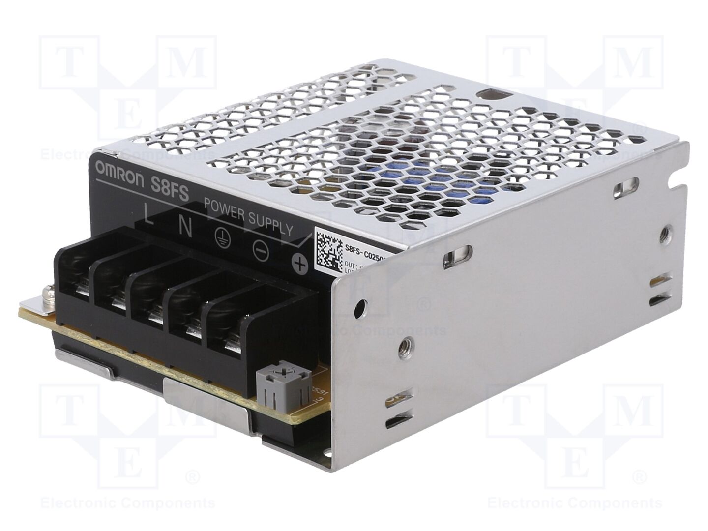 OMRON S8FS-C02505 Sisäänrakennettu kytkentävirtalähde 25W 5VDC 5A