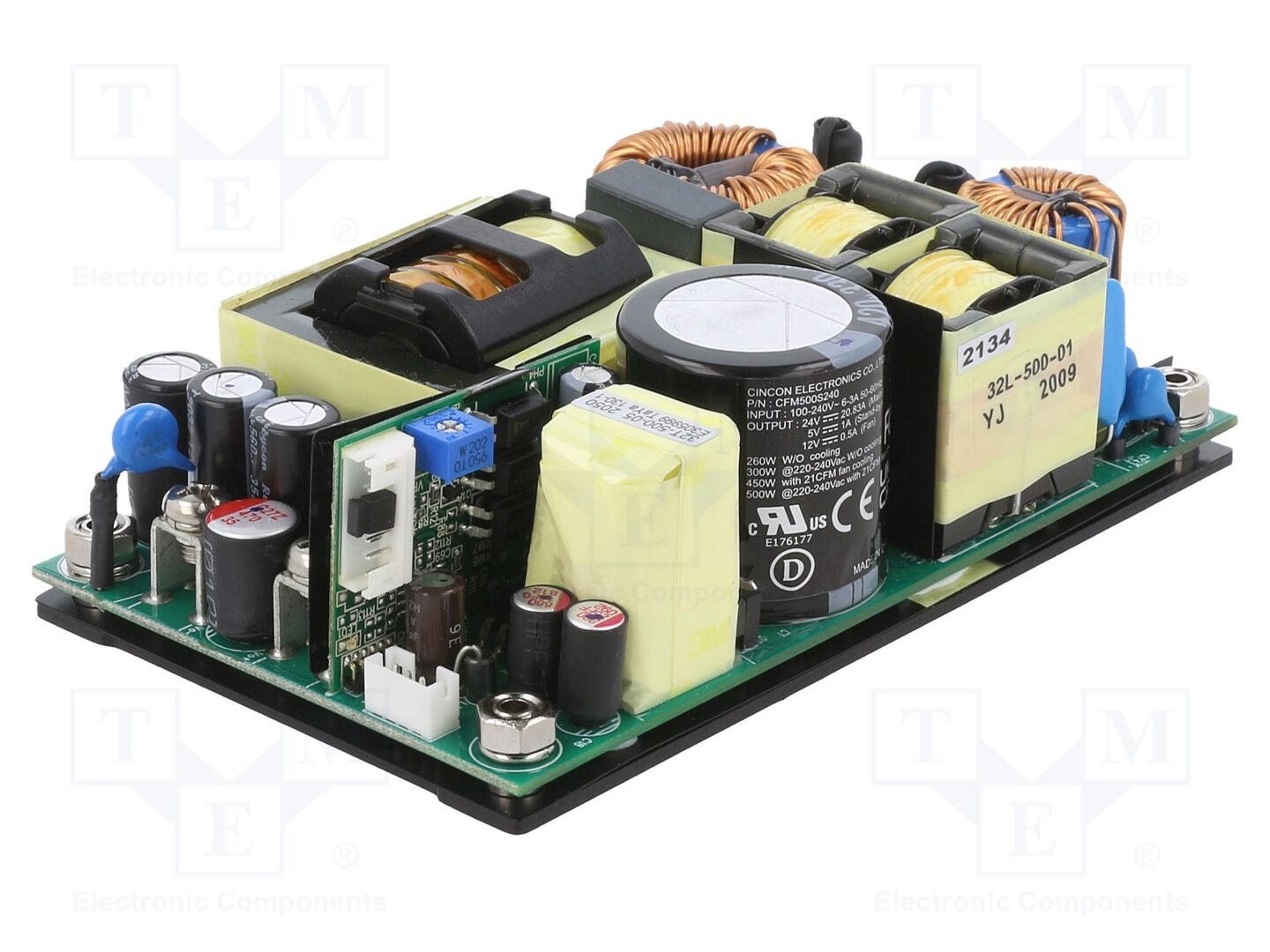CINCON CFM500S240 Avoin kehikko -verkkolaite 500W 24VDC