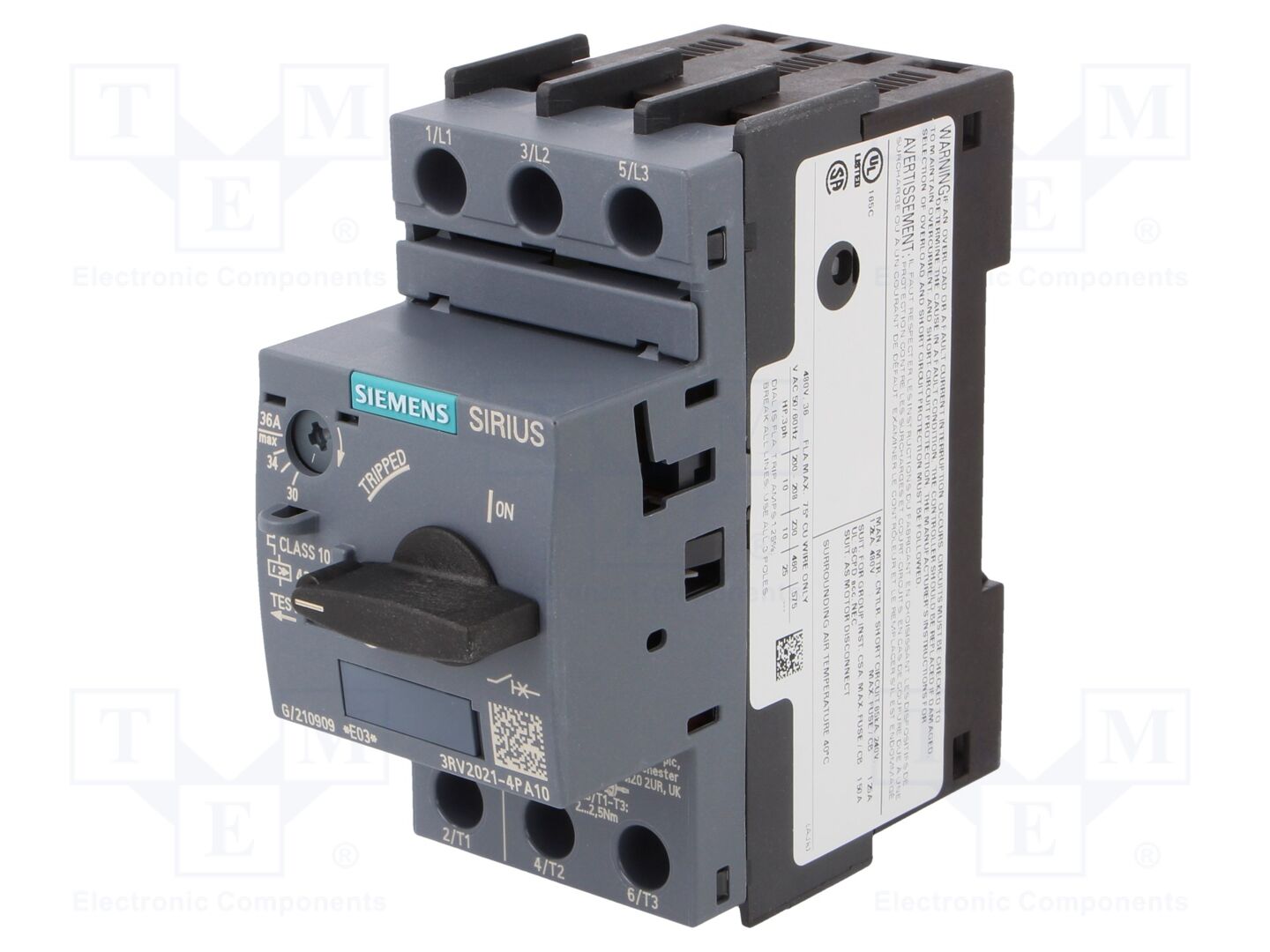 SIEMENS 3RV2021-4PA10 Moottorinsuojakatkaisija 18.5kW