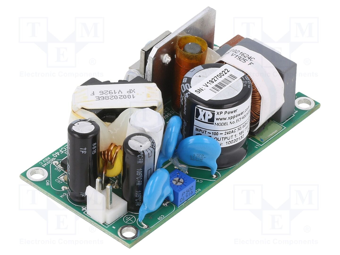 XP POWER ECF40US18 Avoin verkkolaite 40W 18VDC 2.23A