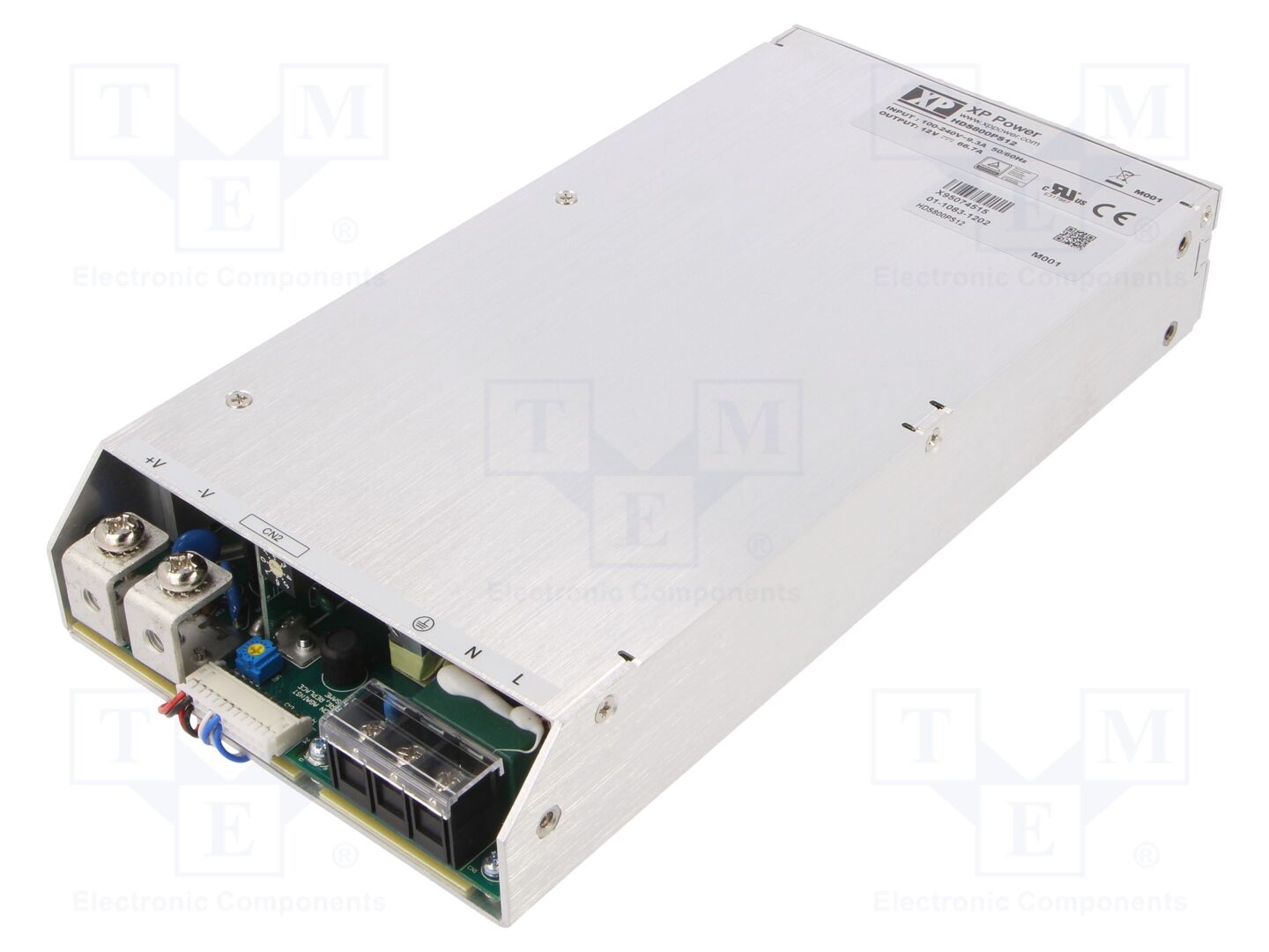 XP POWER HDS800PS12 Sisäänrakennettu kytkentävirtalähde 800W 12VDC 66,7A