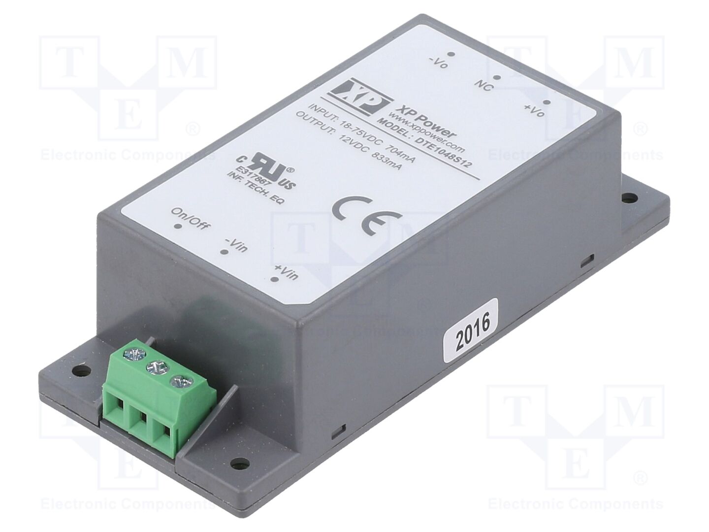 XP POWER DTE1048S12 DC/DC-muunnin 10W