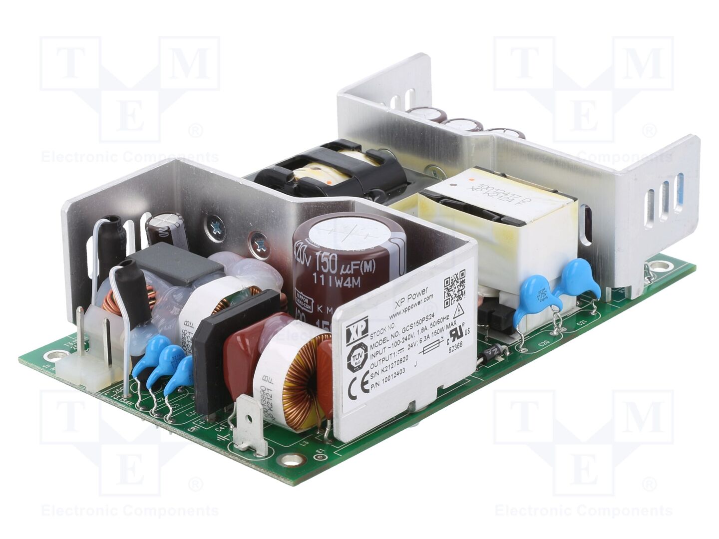 XP POWER GCS150PS24 Avoin kytkinlähde 150W 24VDC