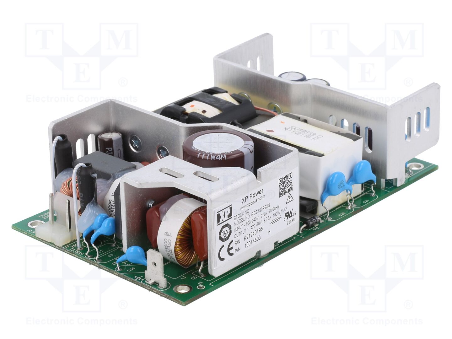 XP POWER GCS180PS48 Avoin kehikko -kytkentävirtalähde 180W 48VDC