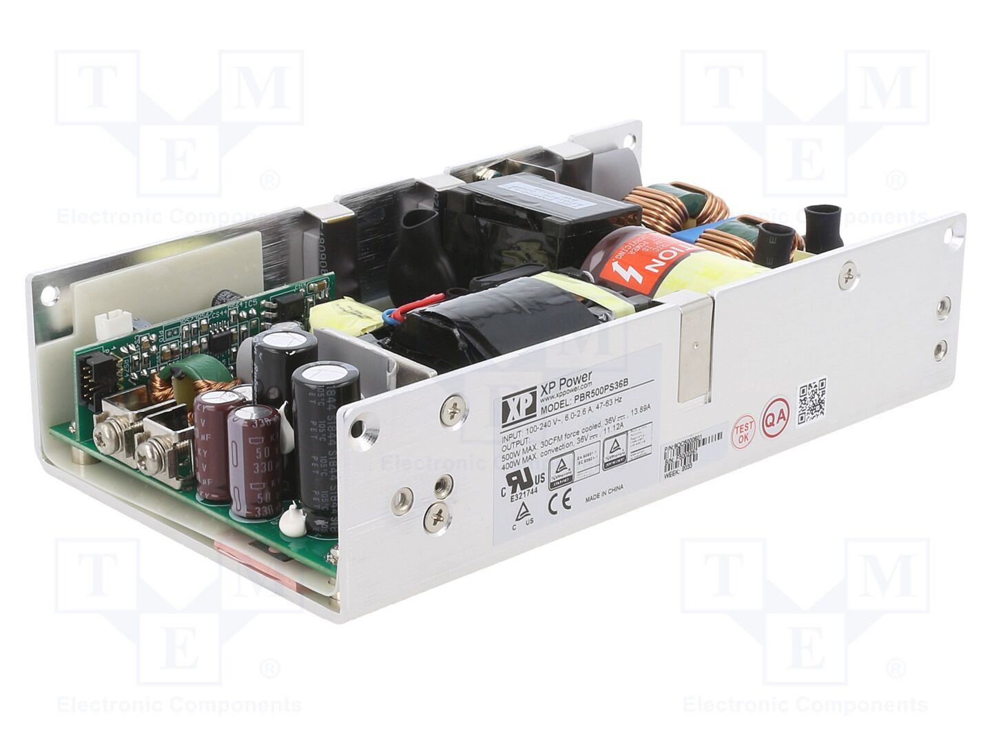 XP POWER PBR500PS36B Sisäänrakennettu kytkentäsähkönsyöttö 500W 36VDC