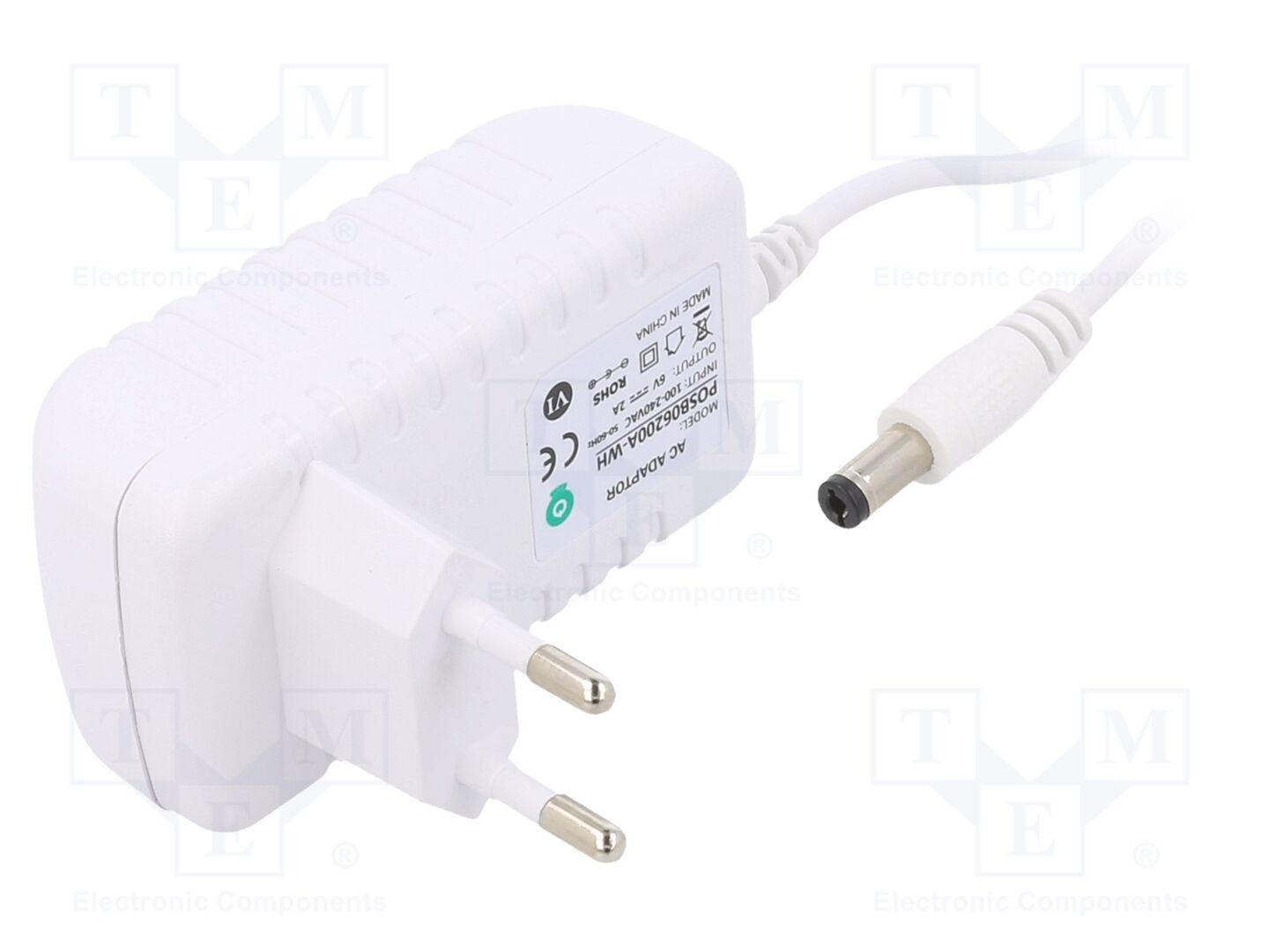 POS POSB06200A-WH Plug-in Power Supply 6VDC