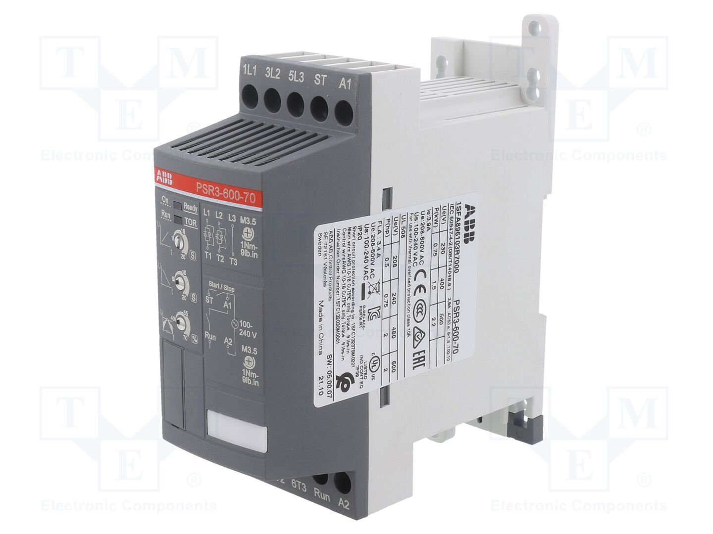 ABB PSR3-600-70 Soft starter 1.5kW