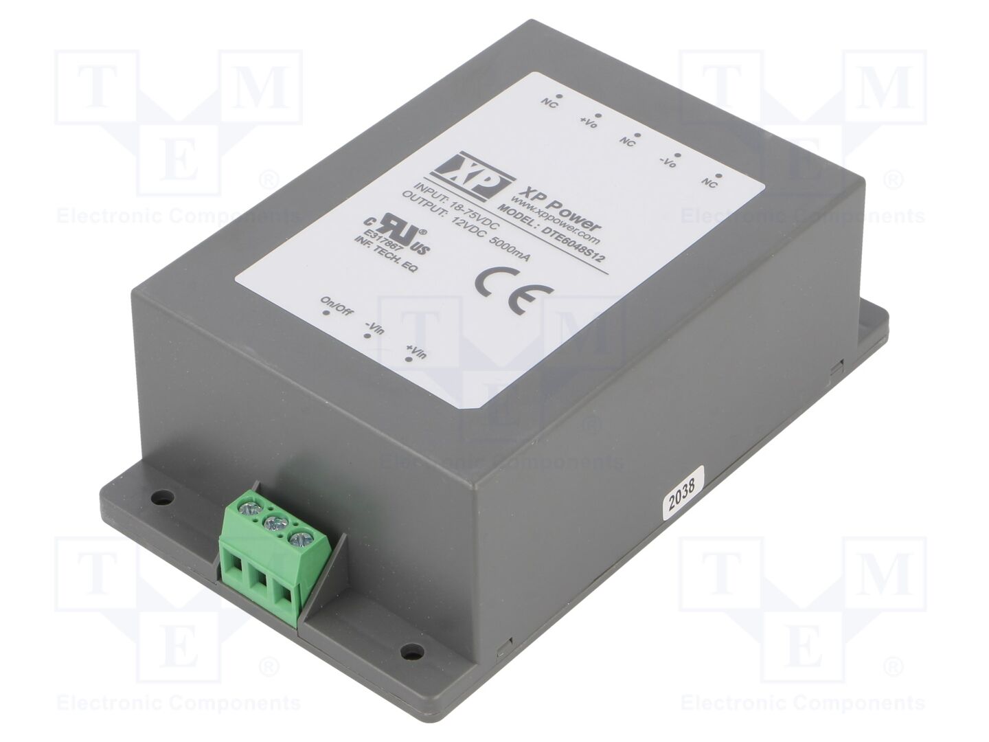 XP POWER DTE6048S12 DC/DC-muunnin 60W