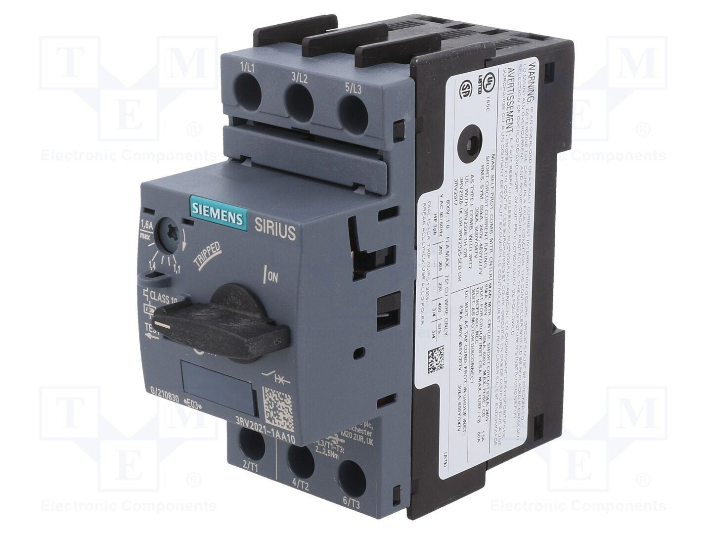 SIEMENS 3RV2021-1AA10 Moottorinsuojakatkaisija 0.55kW