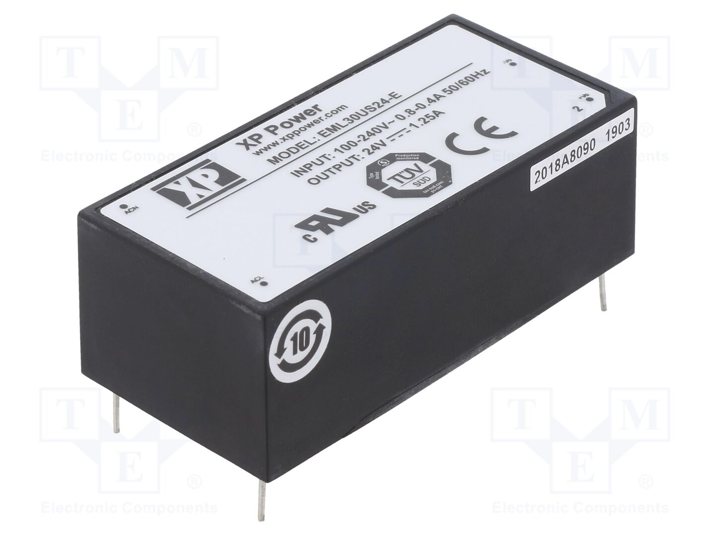 XP POWER EML30US24-E PCB AC/DC-muunnin 30W