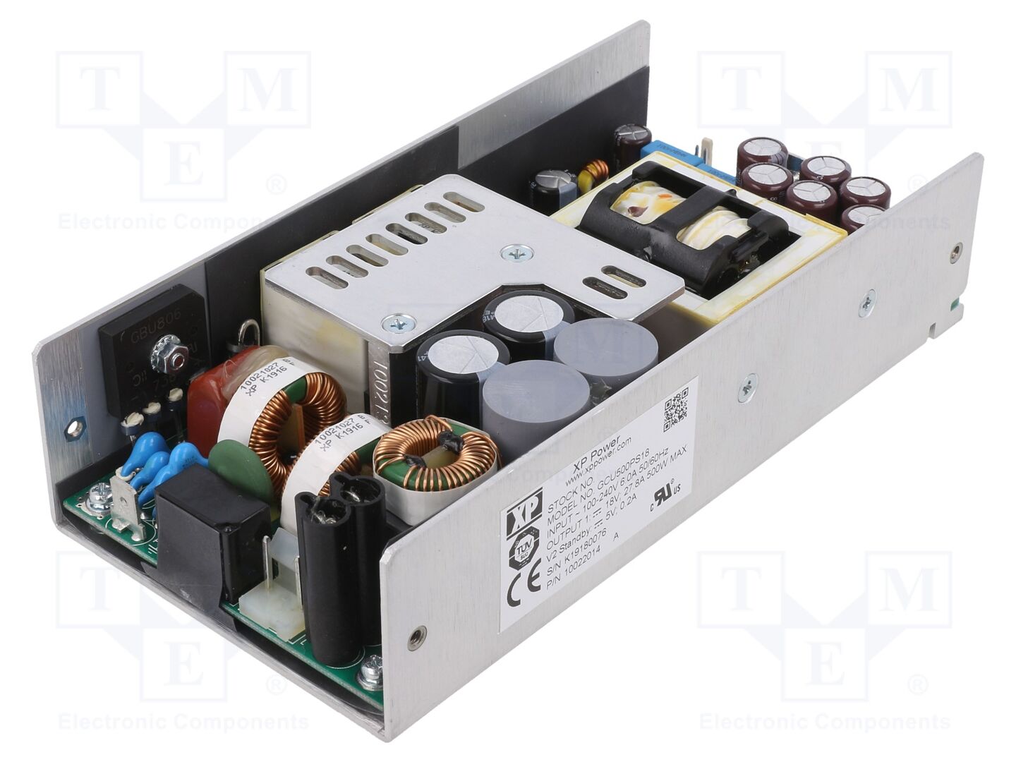 XP POWER GCU500PS18 Sisäänrakennettu kytkentäsähkölaite 500W 18VDC 12.5A