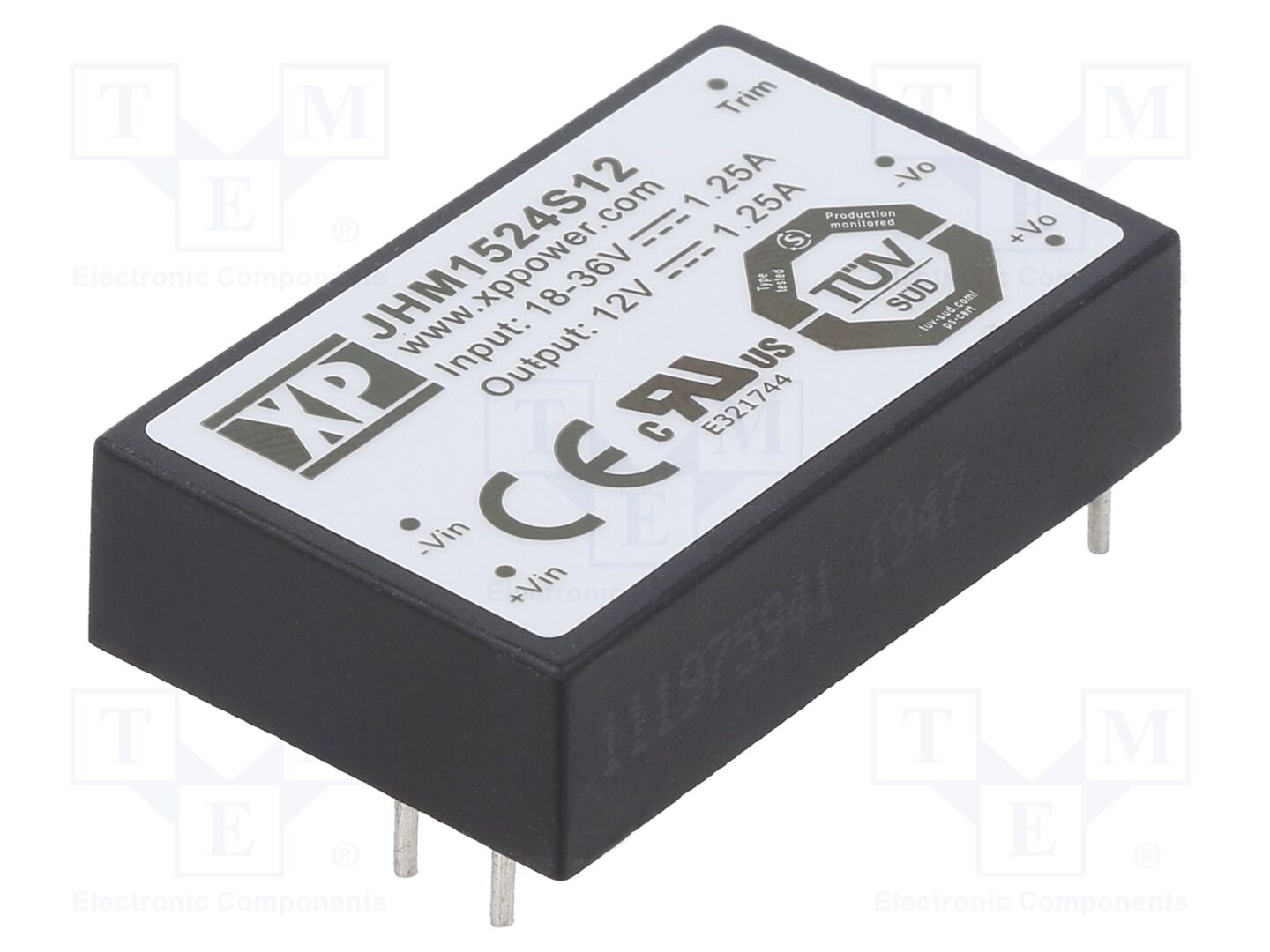 XP POWER JHM1524S12 DC/DC-muunnin 15W