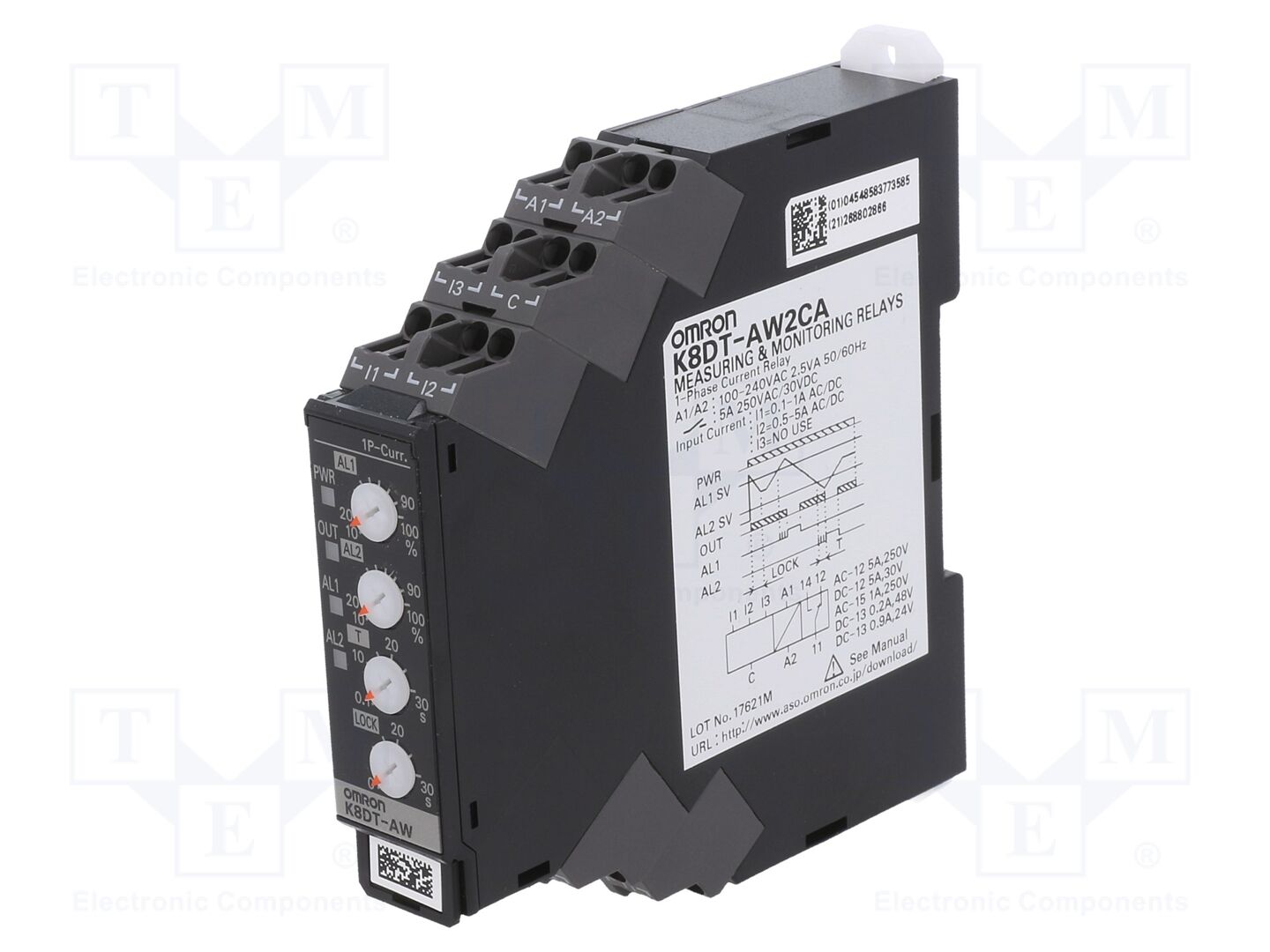 OMRON K8DT-AW2CA Valvontarele 100÷240VAC