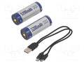 KEEPPOWER ACCU-ICR26650-USB Ladattava akku 3.6V, 5200mAh