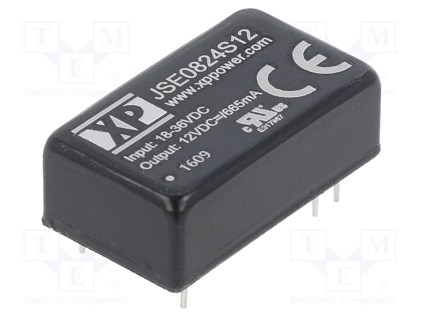 XP POWER JSE0824S12 DC/DC-muunnin 8W