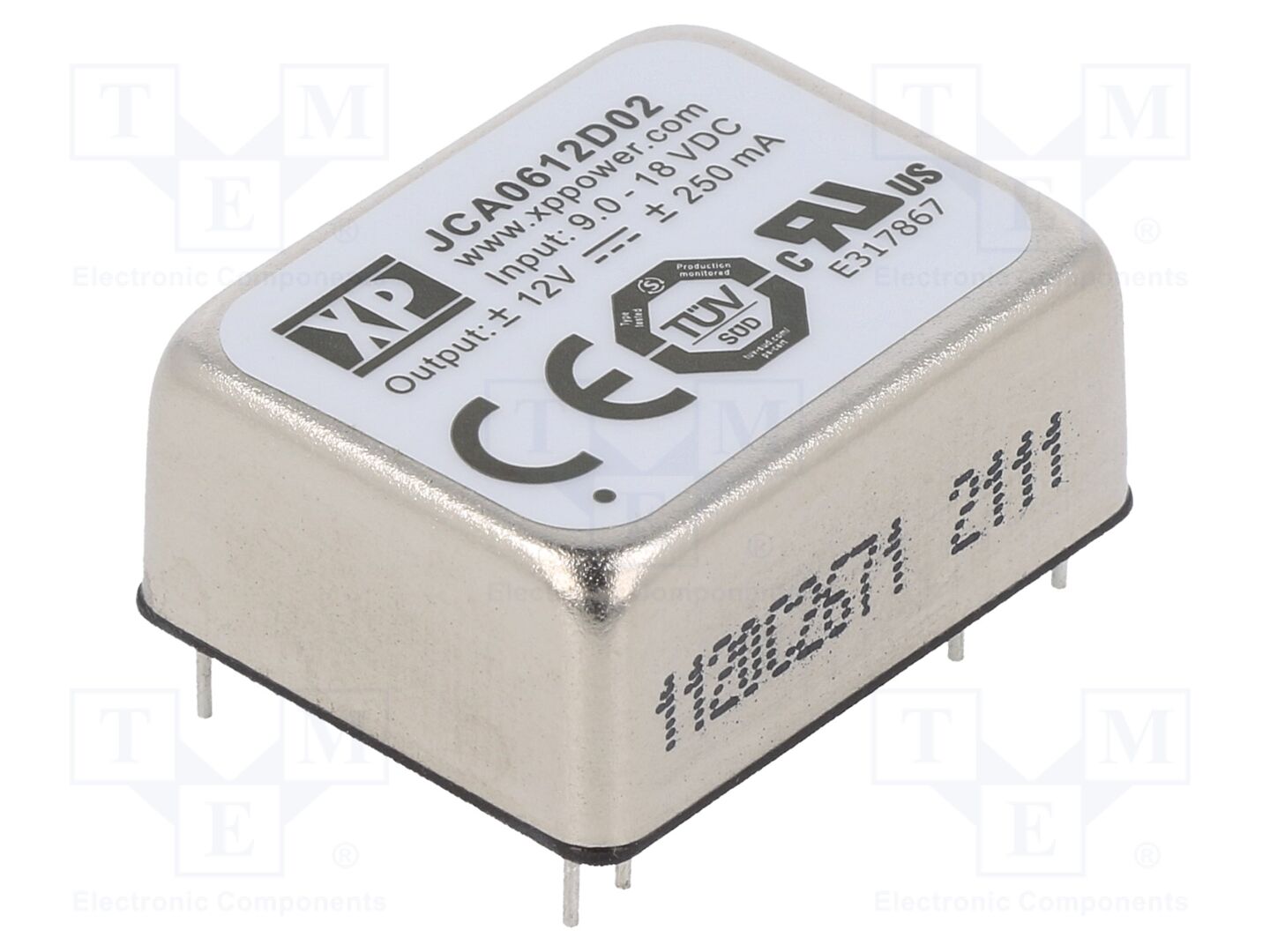 XP POWER JCA0612D02 DC/DC-muunnin 6W