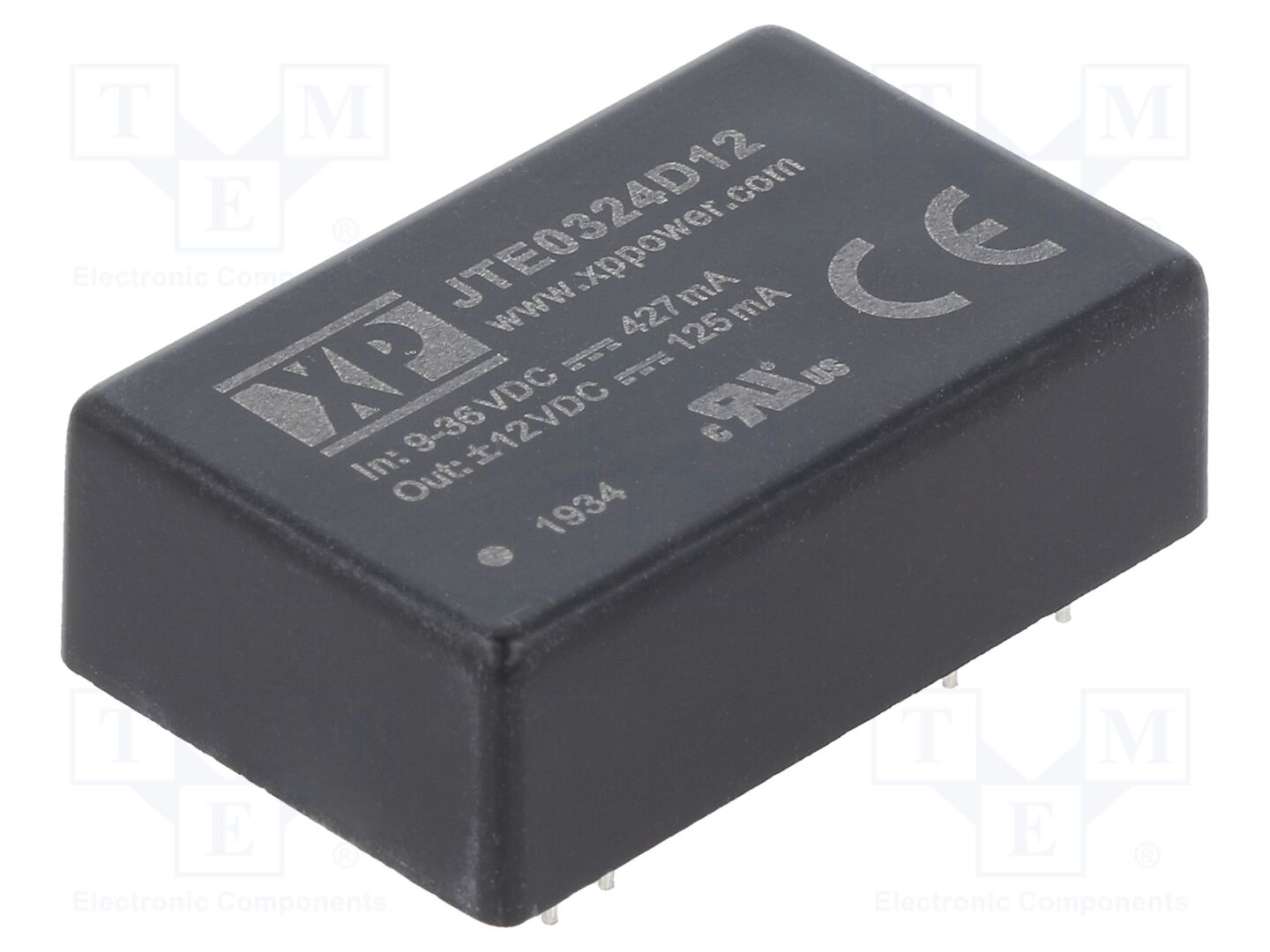 XP POWER JTE0324D12 DC/DC-muunnin 3W