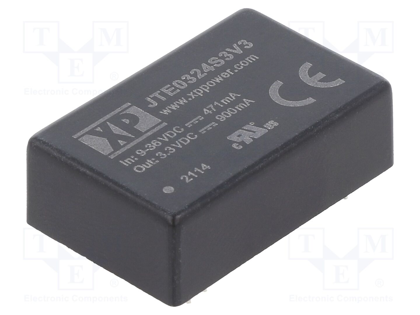 XP POWER JTE0324S3V3 DC/DC-muunnin 3W, 3.3VDC