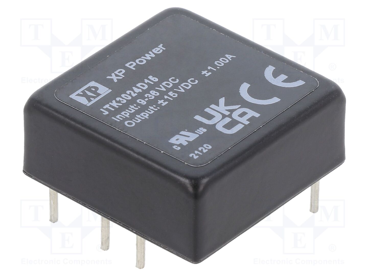XP POWER JTK3024D15 DC/DC-muunnin 30W