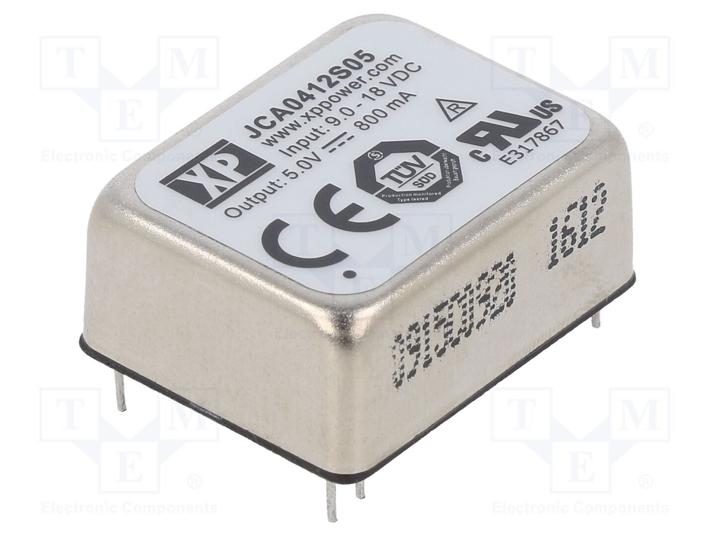 XP POWER JCA0412S05 DC/DC-muunnin 4W, 5V