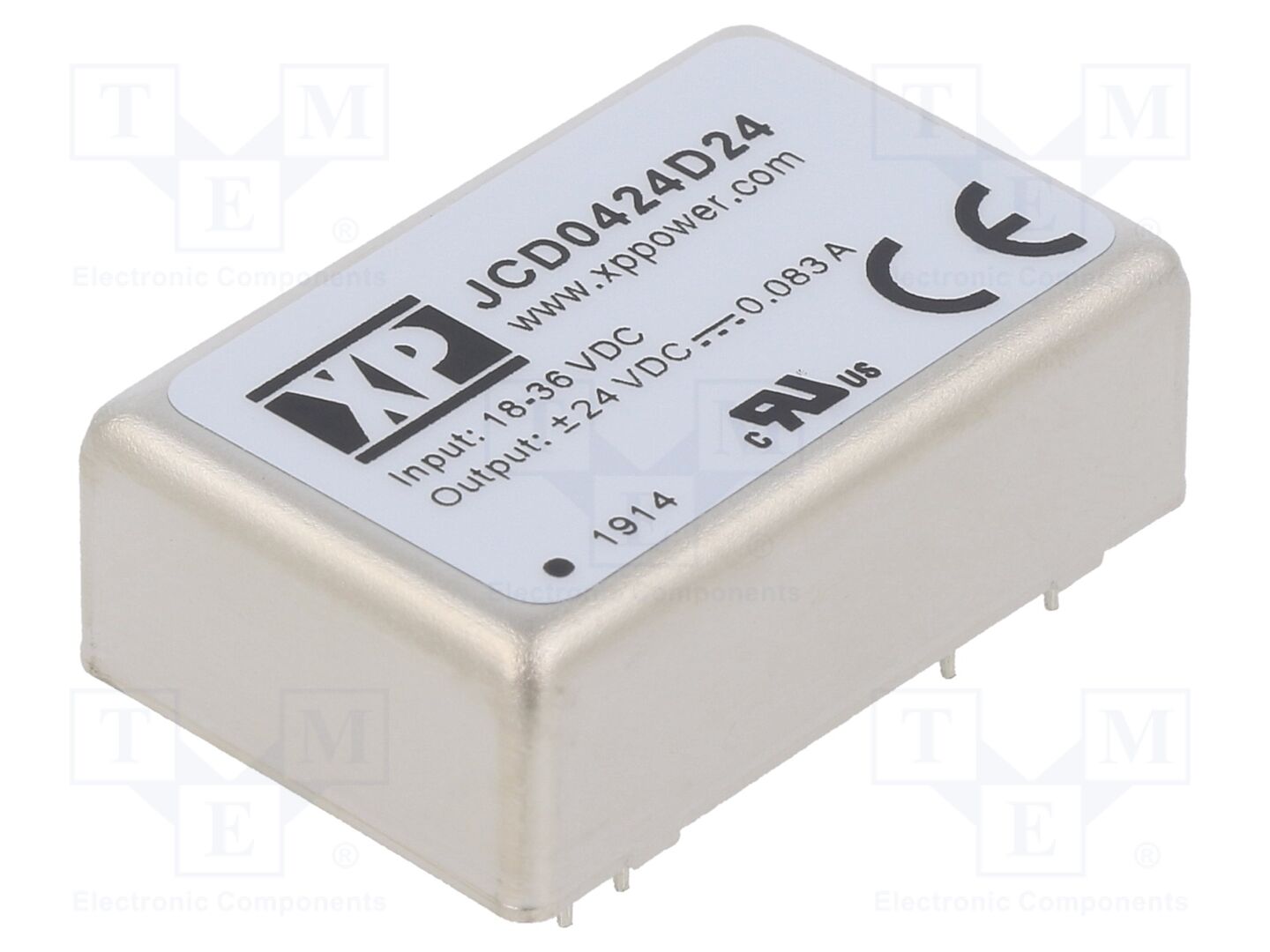 XP POWER JCD0424D24 DC/DC-muunnin 4W