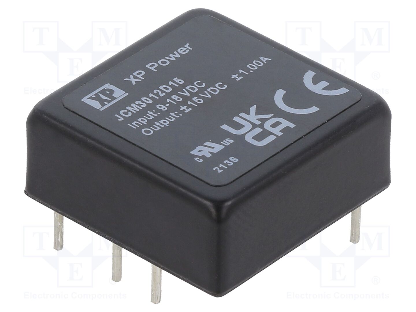 XP POWER JCM3012D15 DC/DC-muunnin 30W