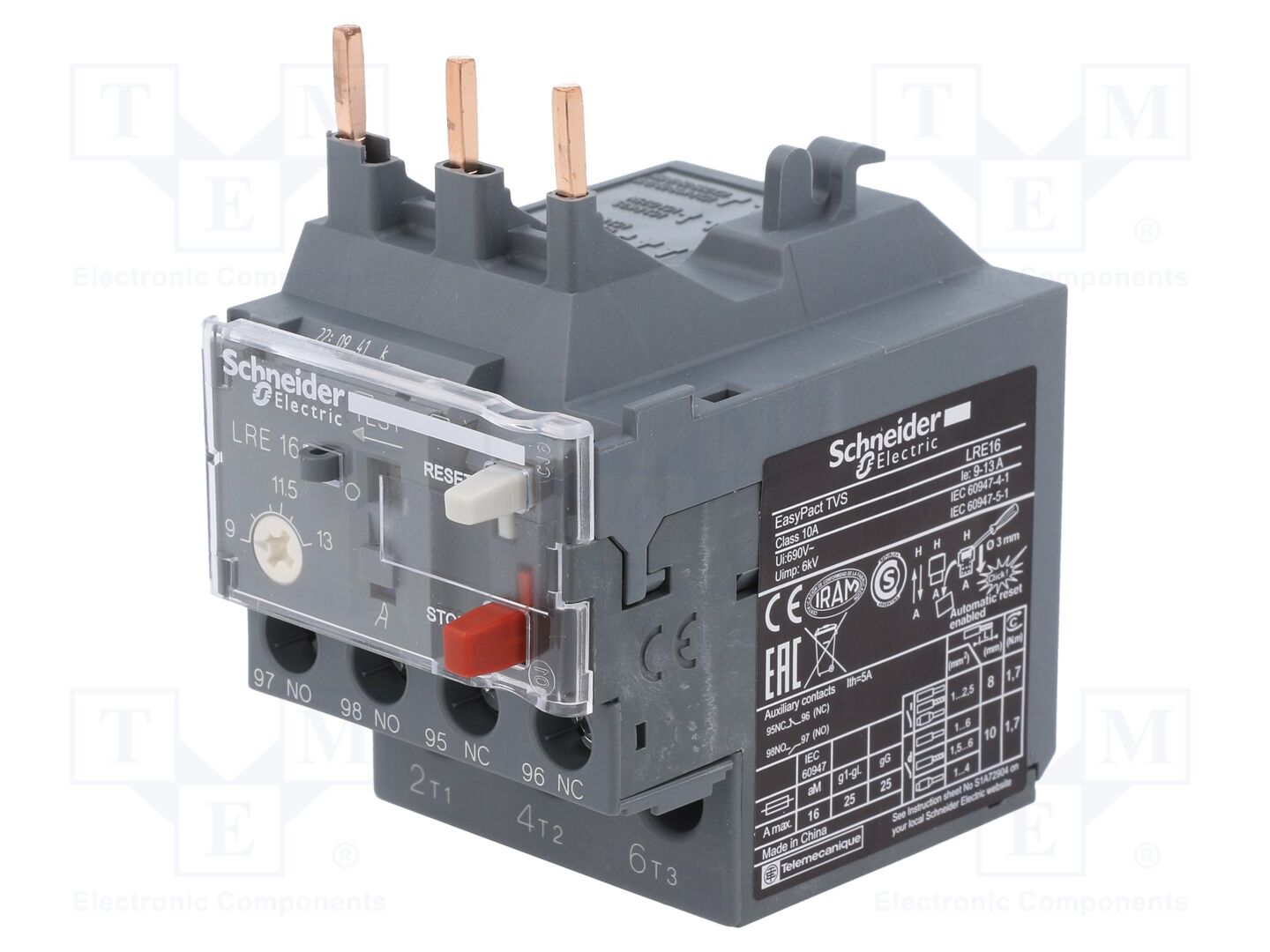 SCHNEIDER ELECTRIC LRE16 Termorele 9÷13A