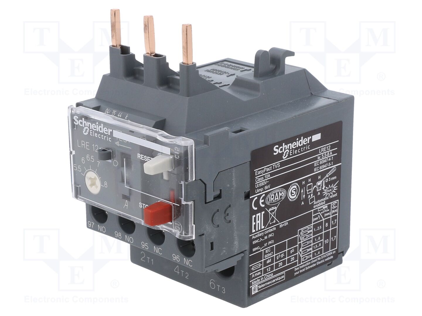 SCHNEIDER ELECTRIC LRE12 Lämpörele 5.5÷8A