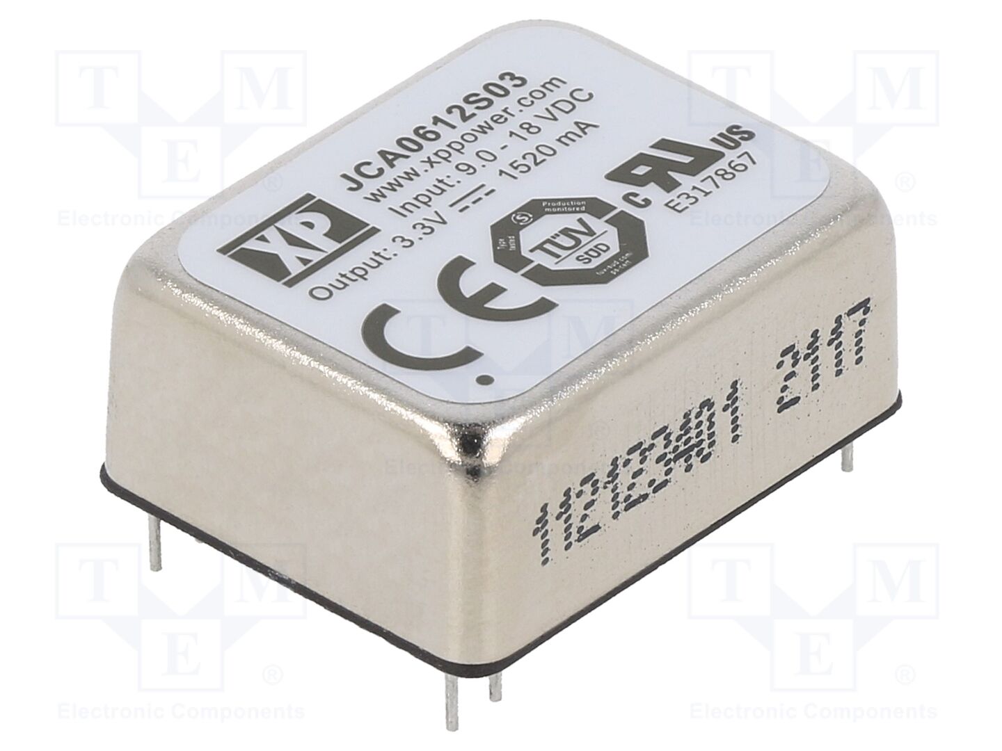 XP POWER JCA0612S03 DC/DC-muunnin 6W