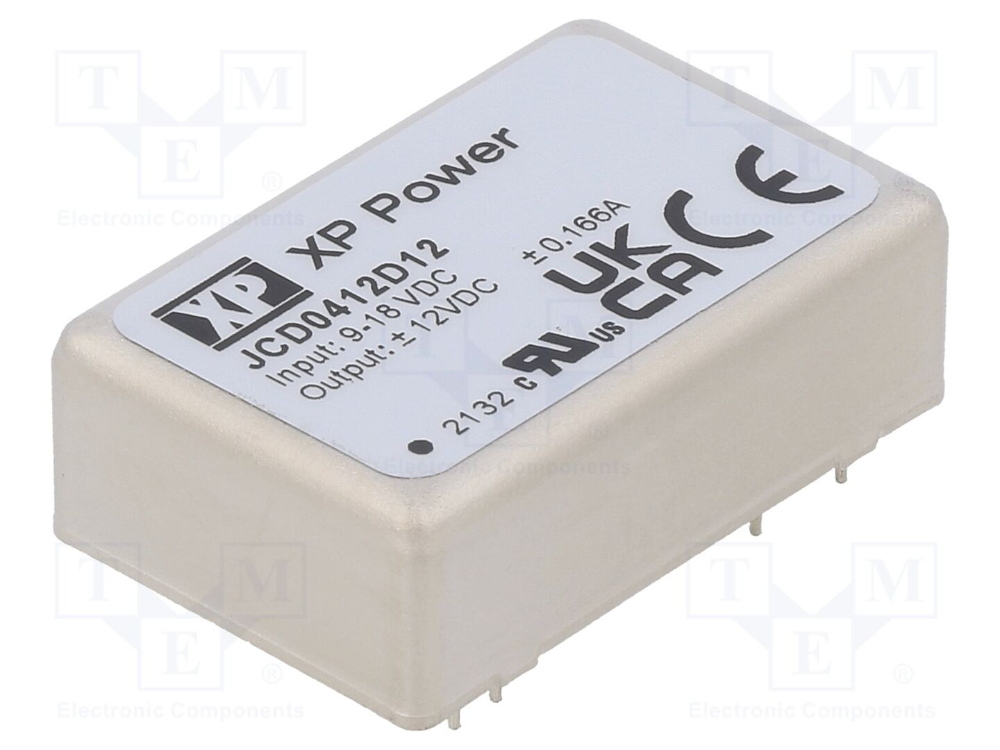 XP POWER JCD0412D12 DC/DC-muunnin 4W, 9÷18VDC