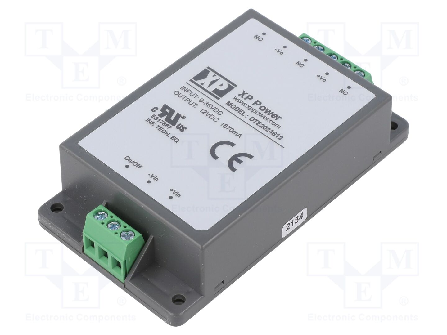 XP POWER DTE2024S12 DC/DC-muunnin 20W