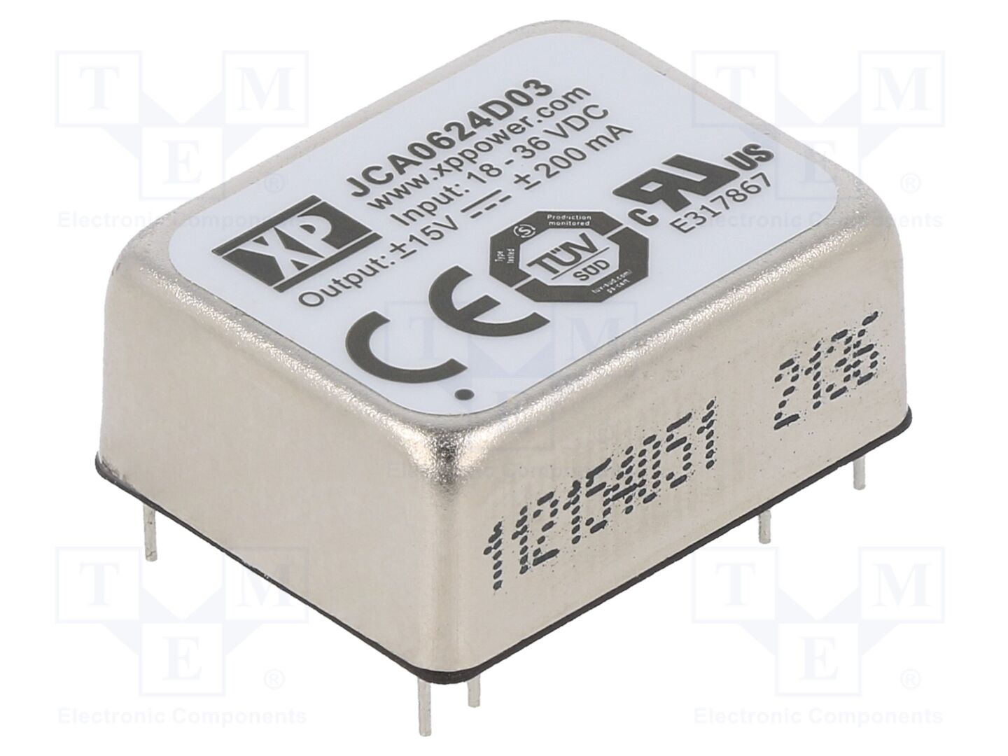 XP POWER JCA0624D03 DC/DC-muunnin 6W