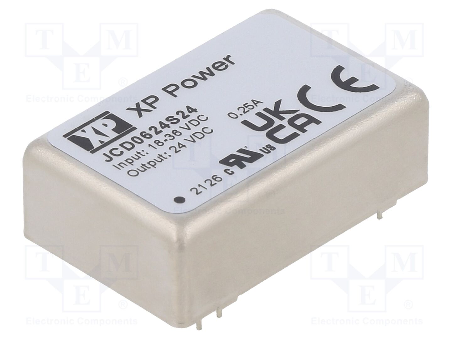 XP POWER JCD0624S24 DC/DC-muunnin 6W
