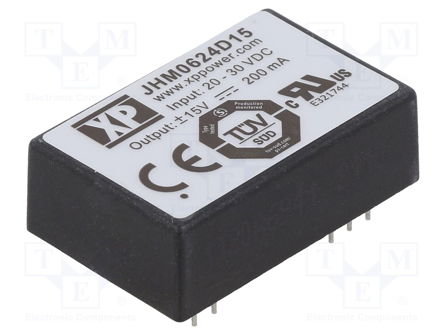 XP POWER JHM0624D15 DC/DC-muunnin 6W
