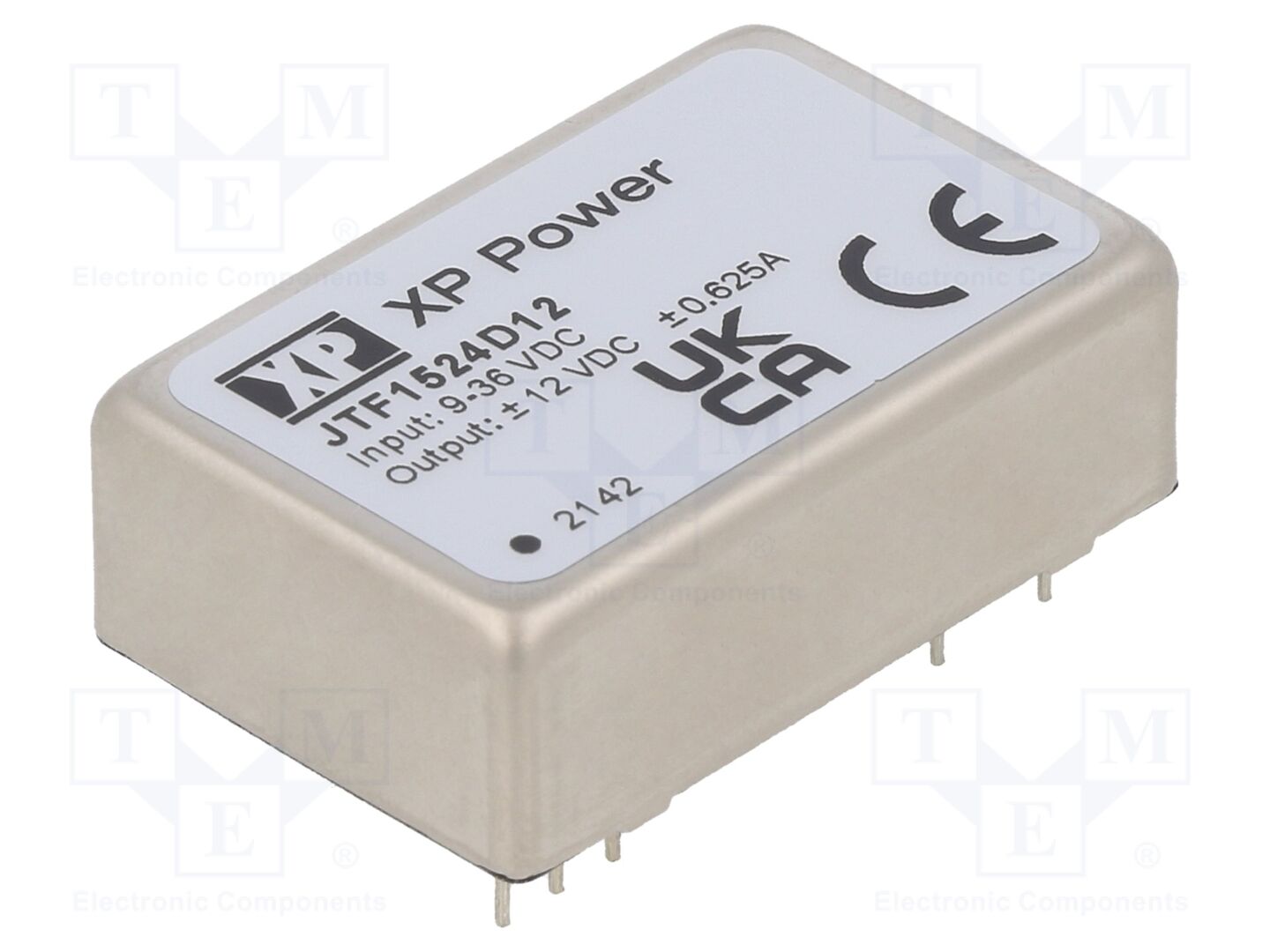 XP POWER JTF1524D12 DC/DC-muunnin 15W