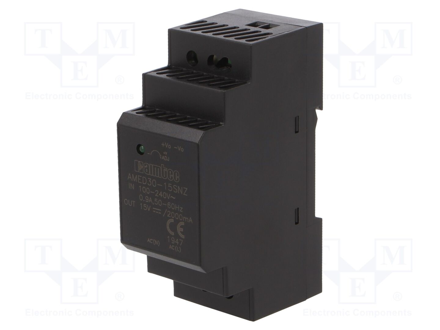 AIMTEC AMED30-15SNZ DIN-kiskoon asennettava kytkentävirtalähde 30W 15VDC 2A