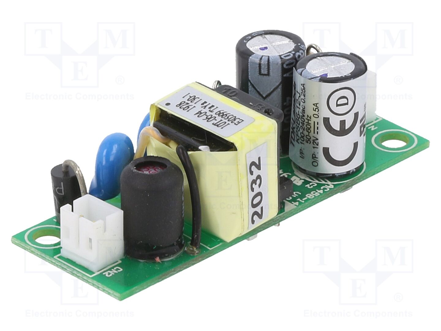 TDK-LAMBDA KPSB6-12-J Avoimen kehyksen kytkentävirtalähde 6W 12VDC