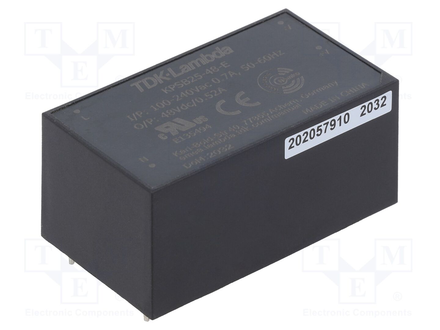 TDK-LAMBDA KPSB25-48-E PCB AC/DC-muunnin 25W