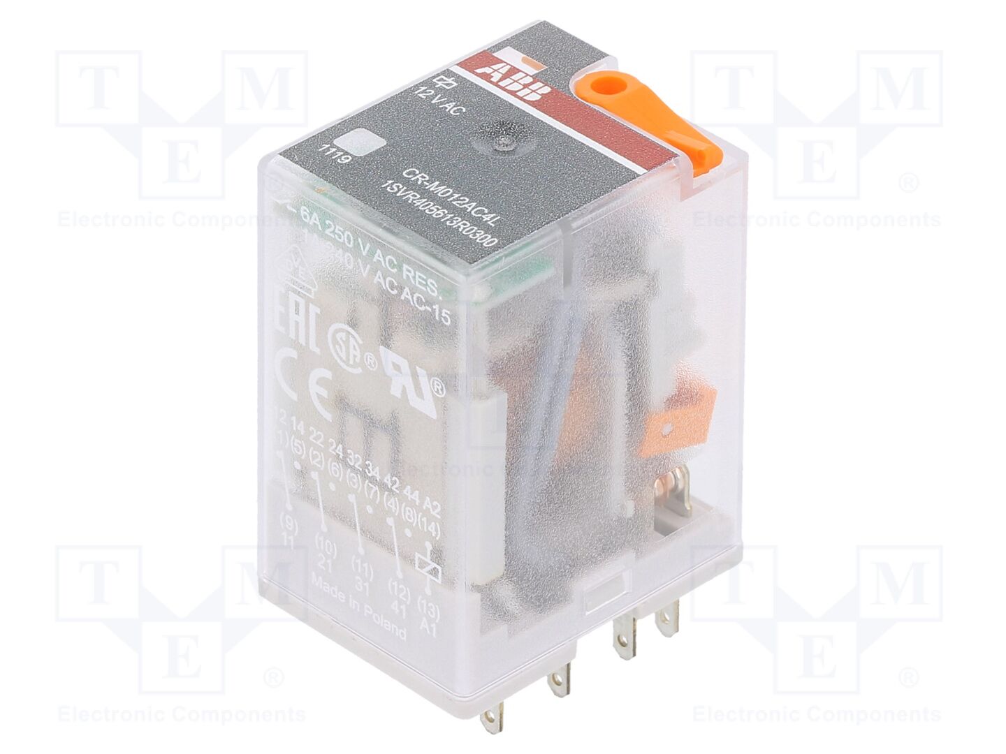 ABB CR-M012AC4L Sähkömagneettinen rele 12VAC
