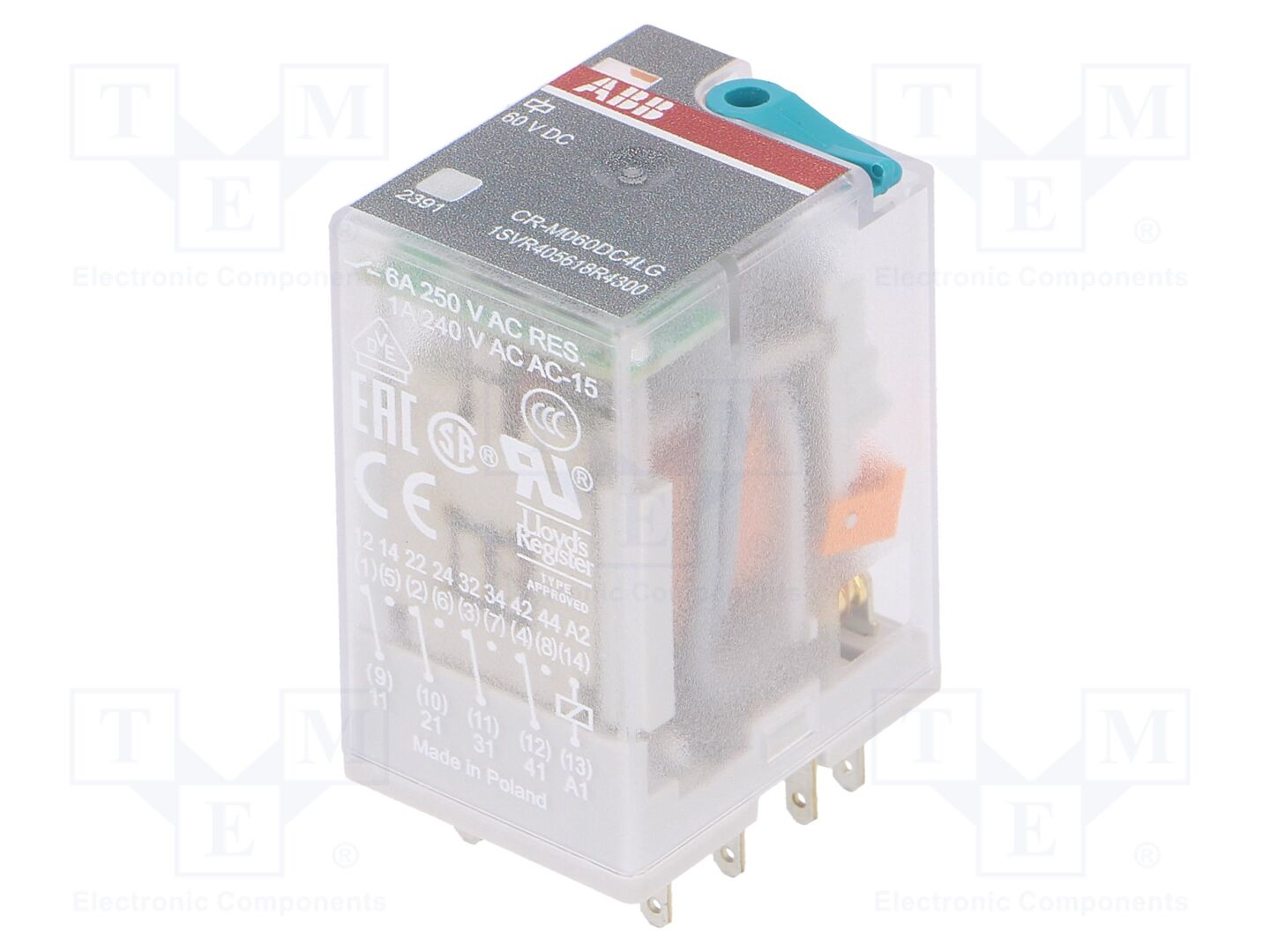 ABB CR-M012DC4LD Sähkömagneettinen rele 12VDC