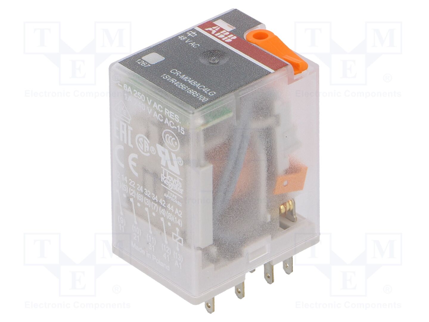 ABB CR-M048AC4LG Sähkömagneettinen rele 48VAC