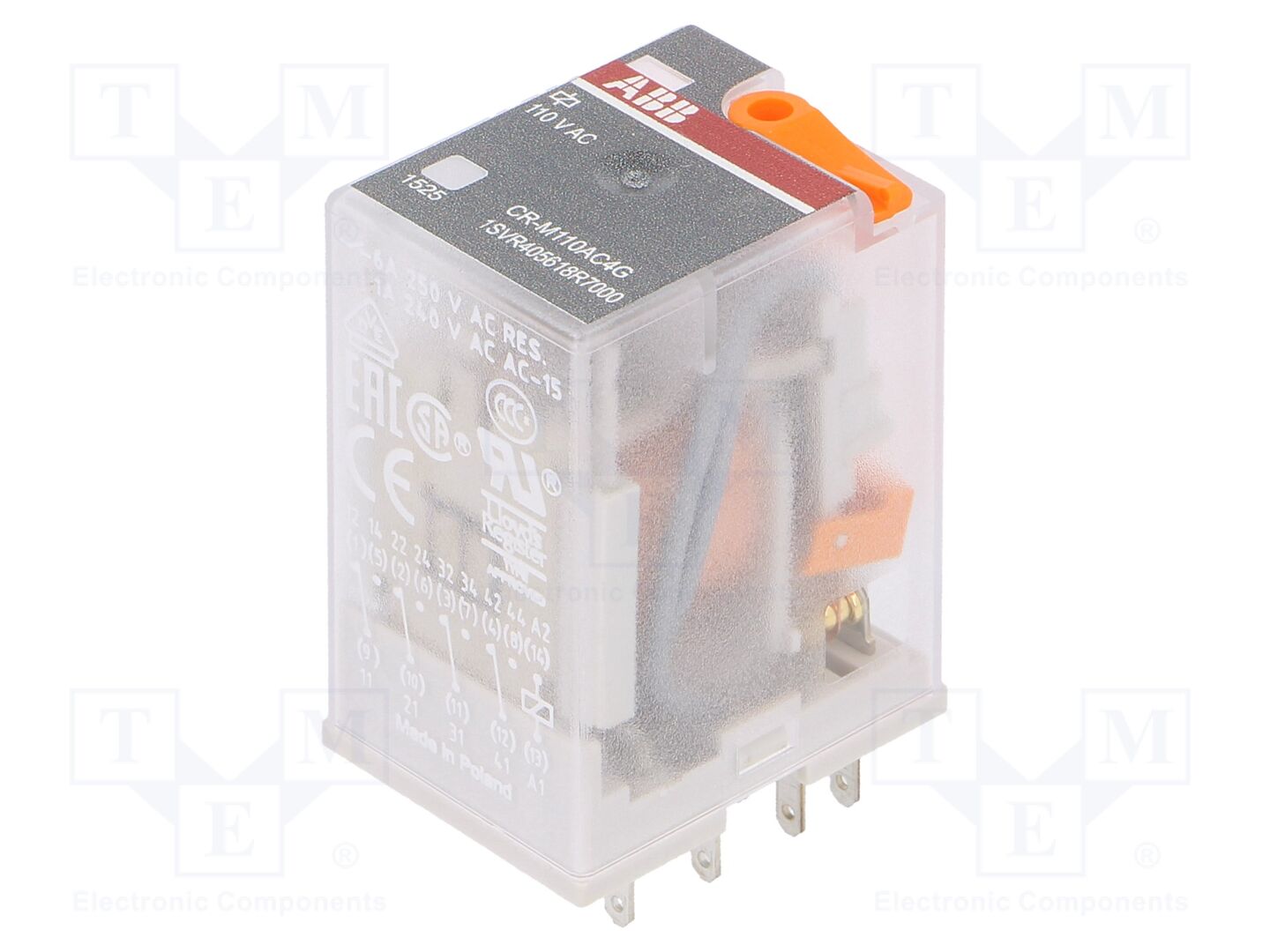 ABB CR-M110AC4G Sähkömagneettinen rele 110VAC
