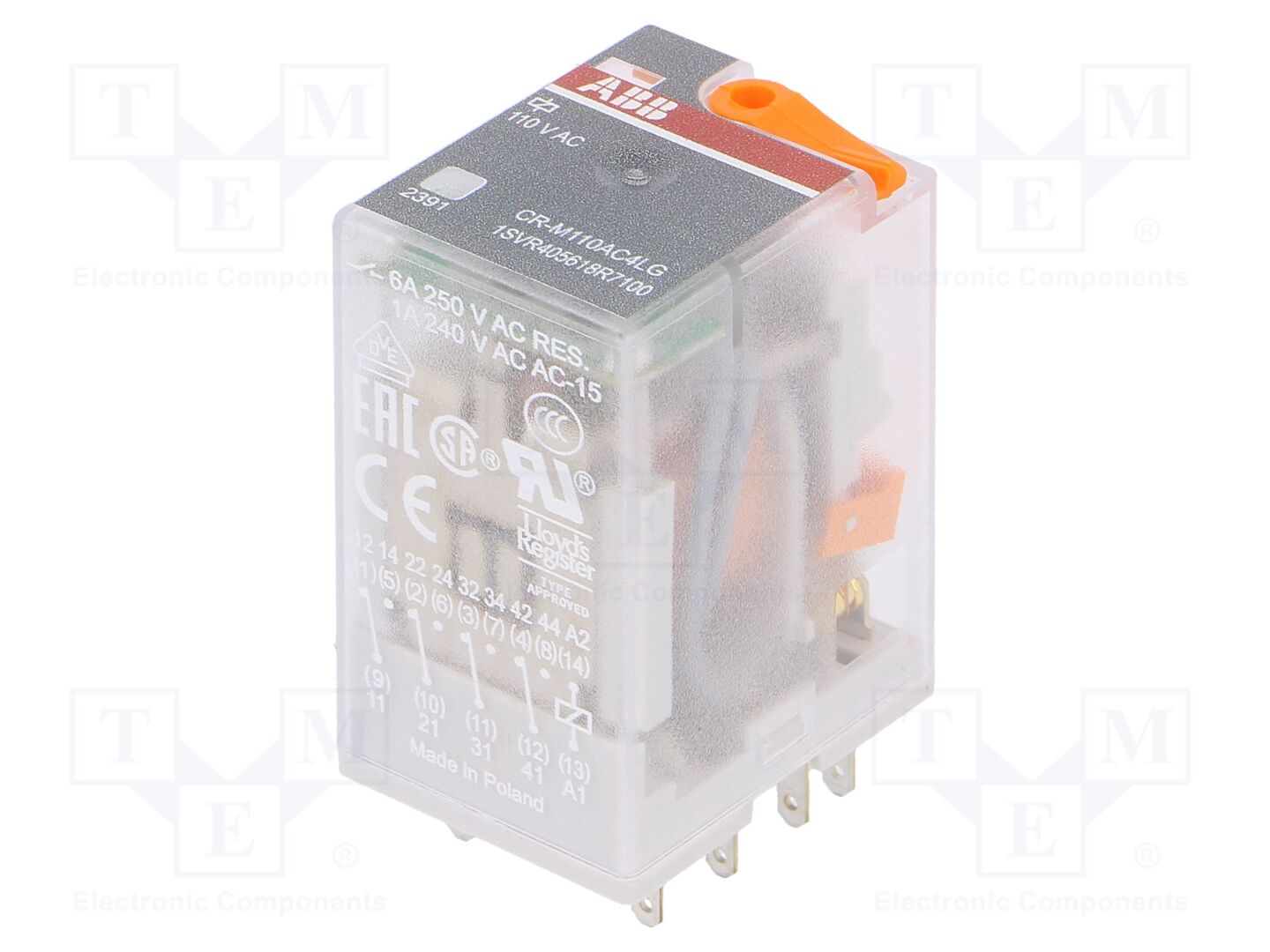 ABB CR-M110AC4LG Sähkömagneettinen rele 110VAC