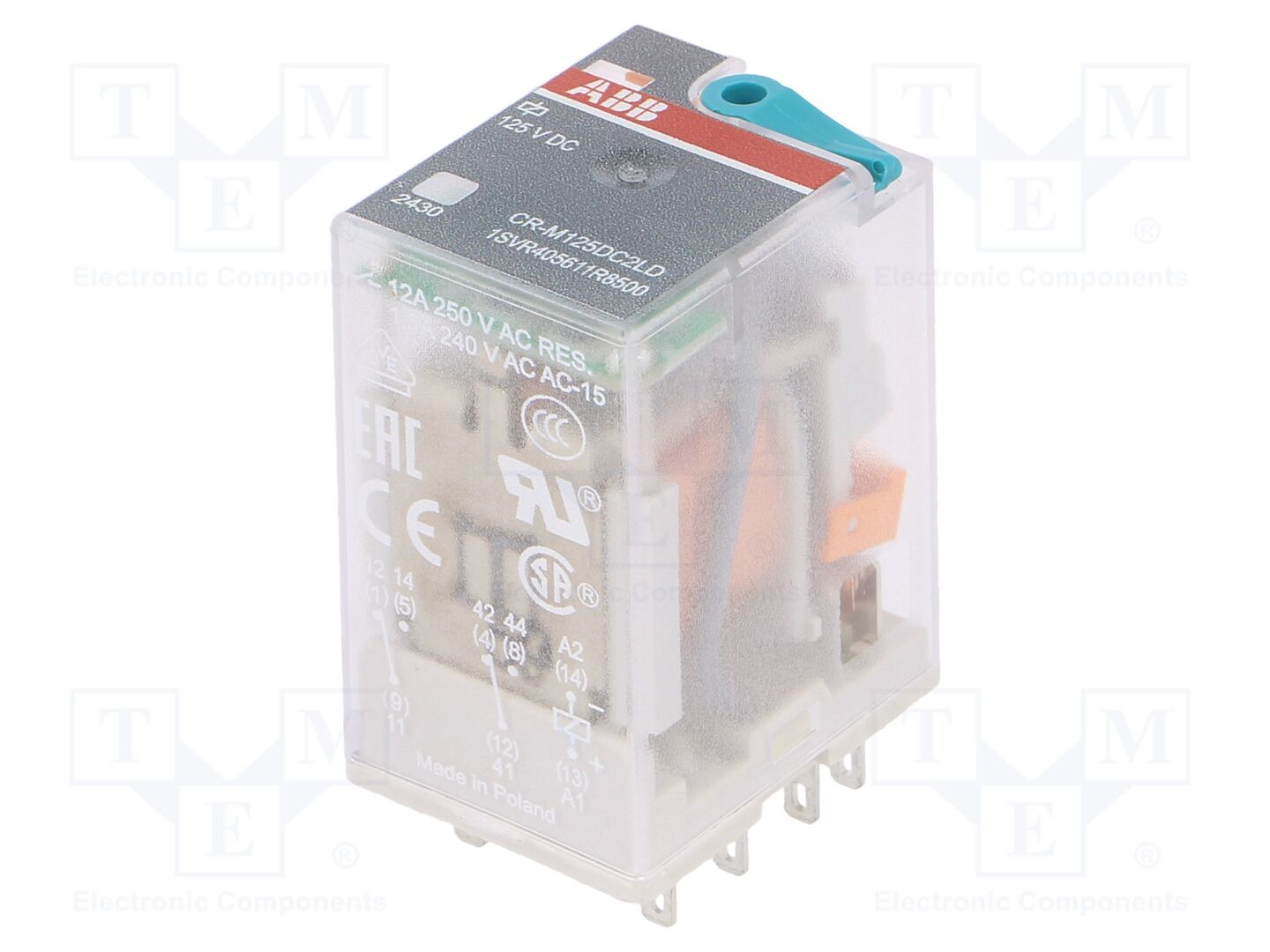 ABB CR-M125DC2LD Sähkömagneettinen rele 125VDC